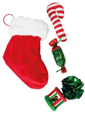 Jouet pour chat : Chaussette Surprises de Noël